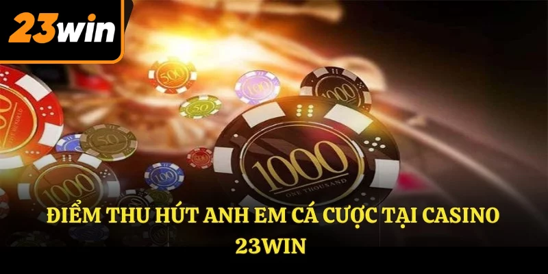 Điểm thu hút anh em cá cược tại CASINO 23WIN 
